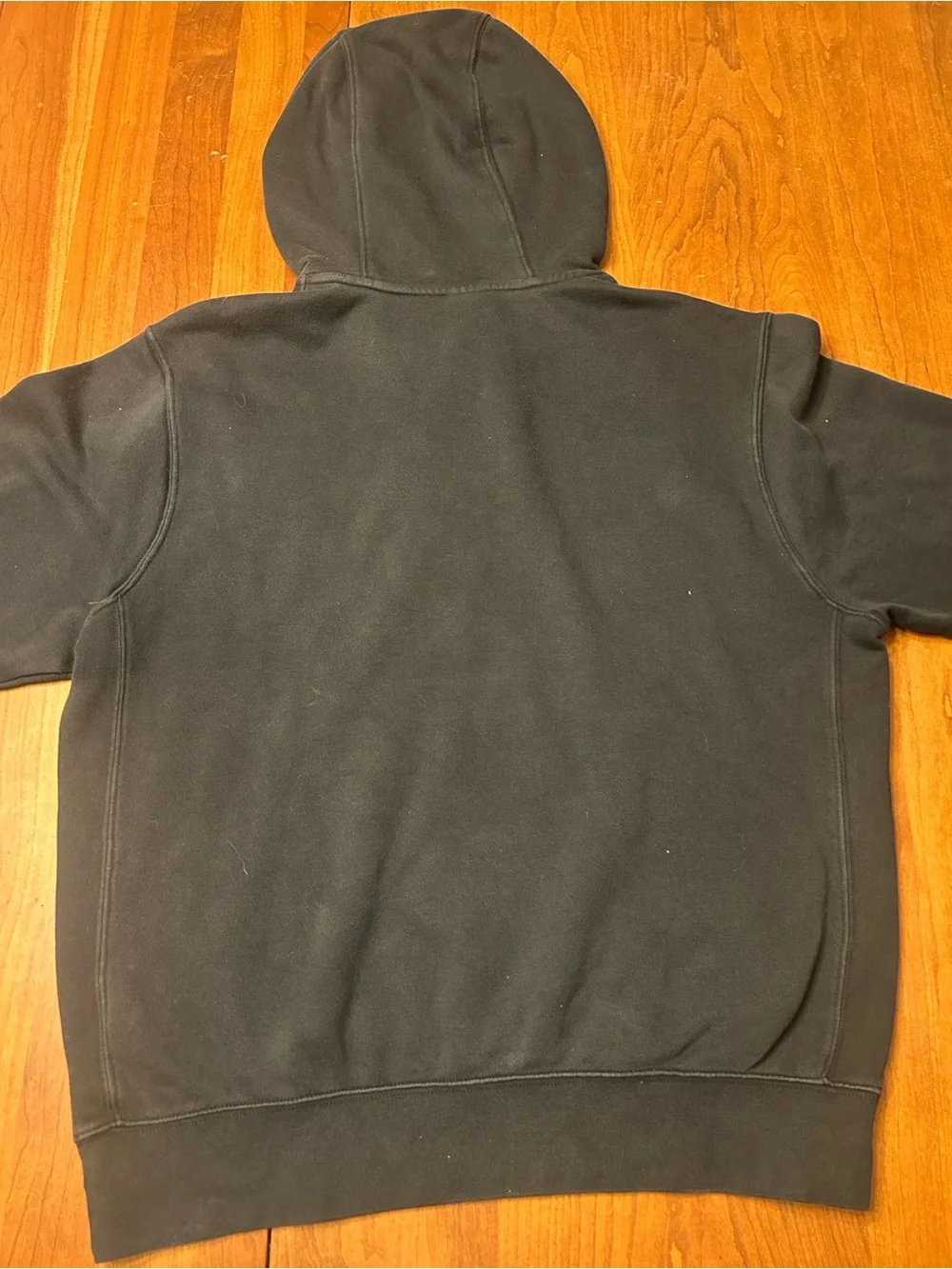 Nike Black Pullover Hoodie with Small White Swoosh